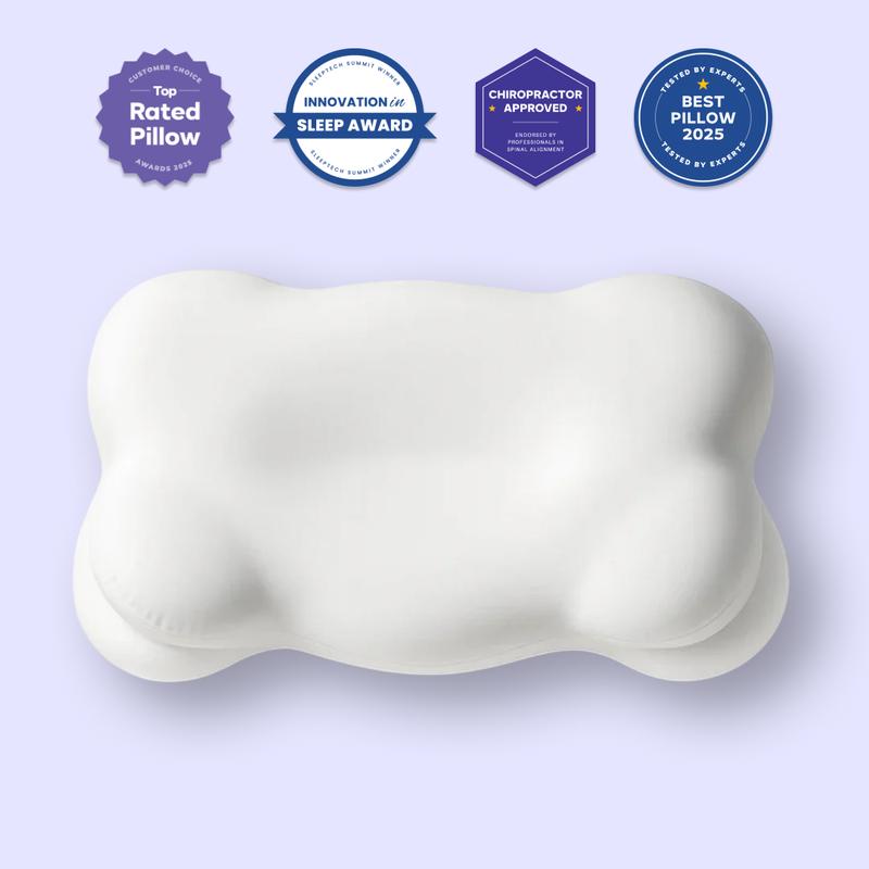 Ergonomic Cervical Pillow Dual-Height Memory Foam
