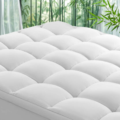 ☁️Extra-thick-down-feather-mattress-protector-pure-cotton-skin-friendly-machine-washable