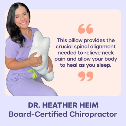 Ergonomic Cervical Pillow Dual-Height Memory Foam